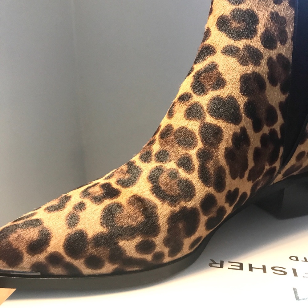 🌟NWT Marc Fisher Calf Hair Leopard Bootie 8.5 - Picture 4 of 12